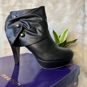 Black platform booties!